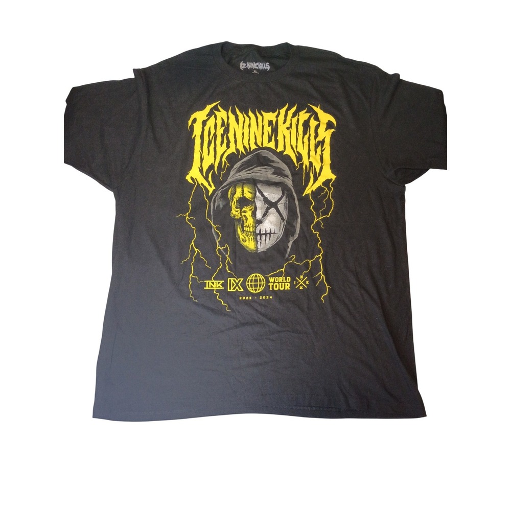 Ice Nine Kills‎ World Tour 2023-2024 T-Shirt Mens XL Black Graphic Band Tee XL